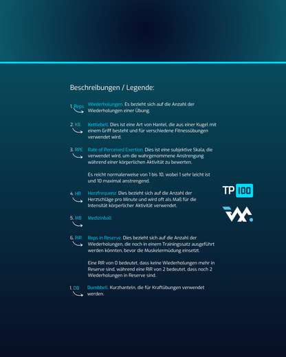 15 Wochen Handball Athletik- und Kraft- Trainingsplan für Außen Spieler