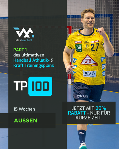 15 Wochen Handball Athletik- und Kraft- Trainingsplan für Außen Spieler