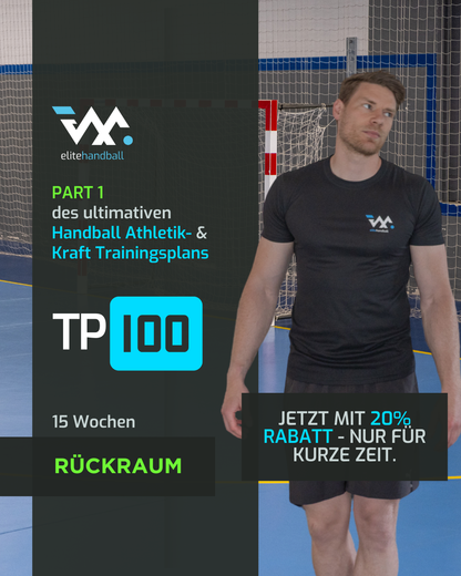 15 Wochen Handball Athletik- und Kraft- Trainingsplan für Rückraum Spieler
