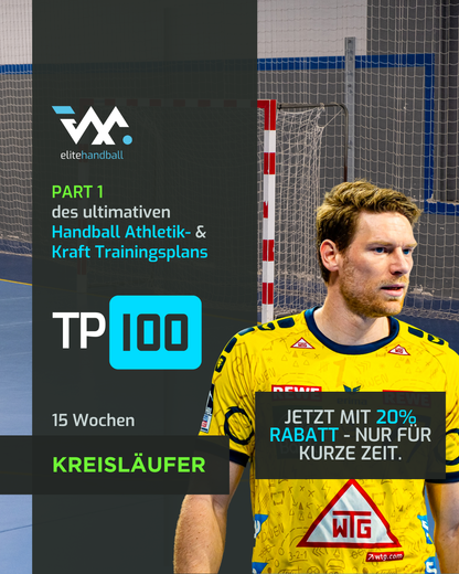15 Wochen Handball Athletik- und Kraft- Trainingsplan für Kreisläufer